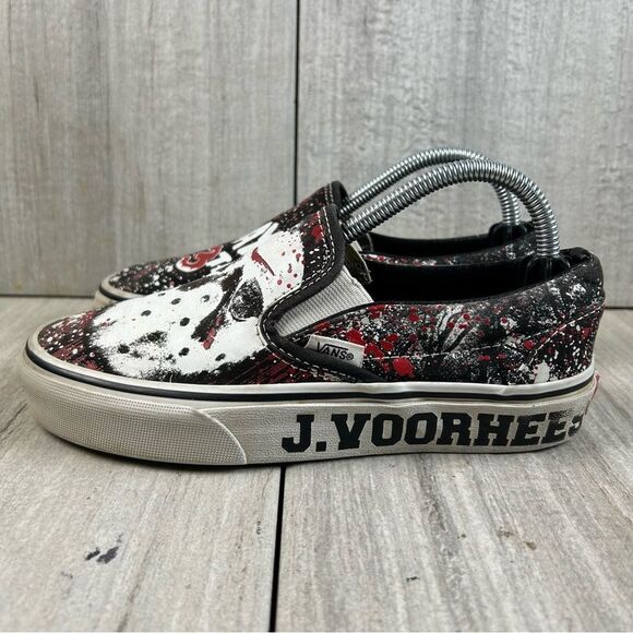 Vans House of Terror Friday The 13th Jason Voorhees Slip On Classic Women Size 5 - Picture 2 of 10